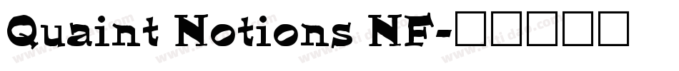 Quaint Notions NF字体转换